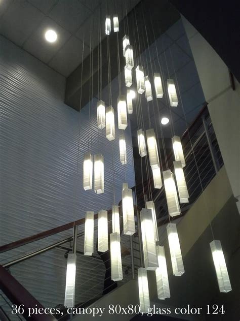 Whether you want them to step into. Large stairways lighting in 2020 | High ceiling lighting ...