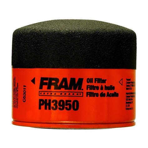 The oil filter in a typical car circulates engine oil through small holes. Fram® PH3950 - Extra Guard™ Engine Oil Filter