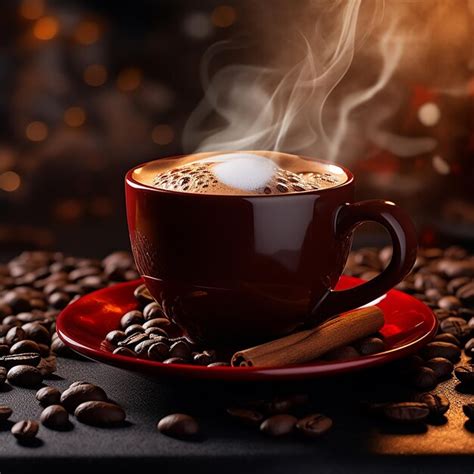 Premium Ai Image Hyperrealistic D Image Hot Black Coffee