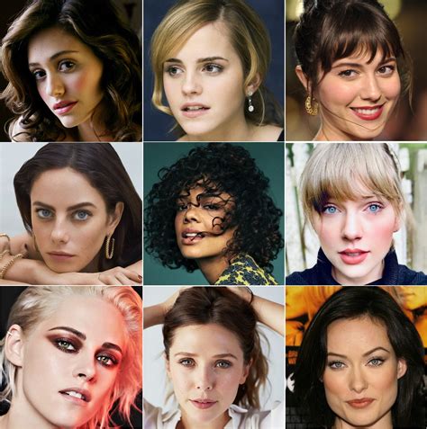 Favorite Faces Emmy Rossum Vs Emma Watson Vs Mary Elizabeth Winstead Vs Kaya Scodelario Vs
