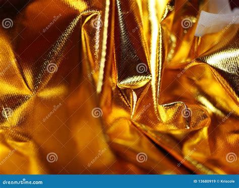 Gold Fabric Stock Image Image Of Soft Clothes Light 13680919