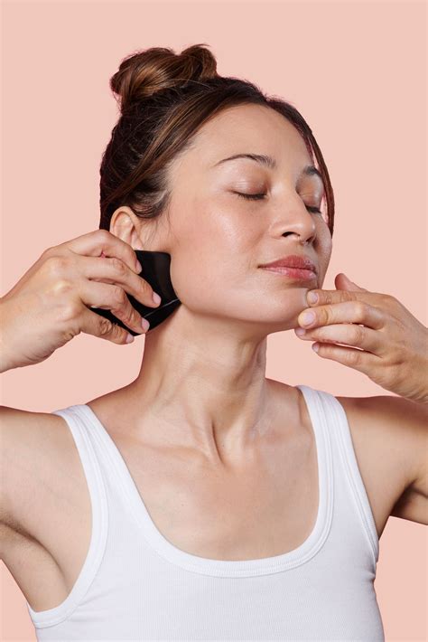 Sculpt Facial Features With The Empress Stone In 2021 Chiseled Jaw Gua Sha Good Jawline