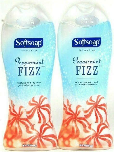 2 new softsoap peppermint fizz moisturizing body wash gel 15 oz limited edition 74182456658 ebay