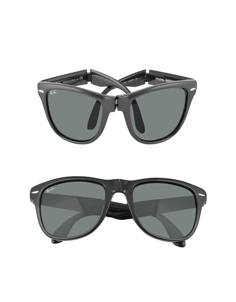 Sunglasses, aside from completing our look, basic purpose is to shield our eyes from the harmful rays of the sun. Ray-Ban Folding Wayfarer Sunglasses in Black - Lyst
