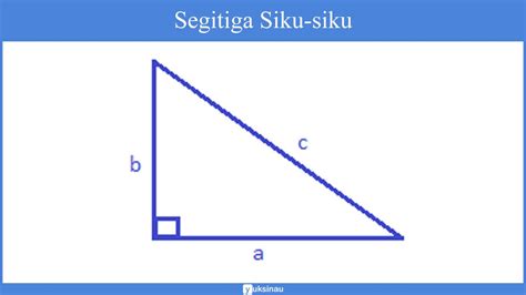 Rumus Segitiga Siku Siku Sama Kaki