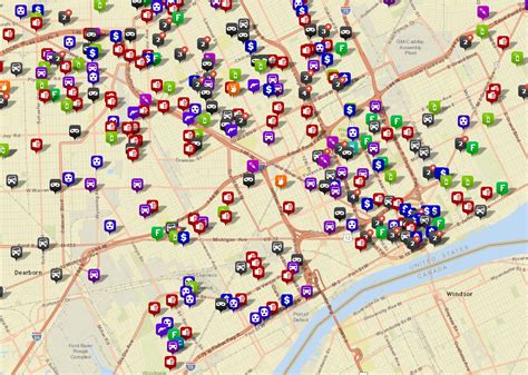 Map of detroit michigan photo gallery. Preliminary data show a drop in violent crime in Detroit ...