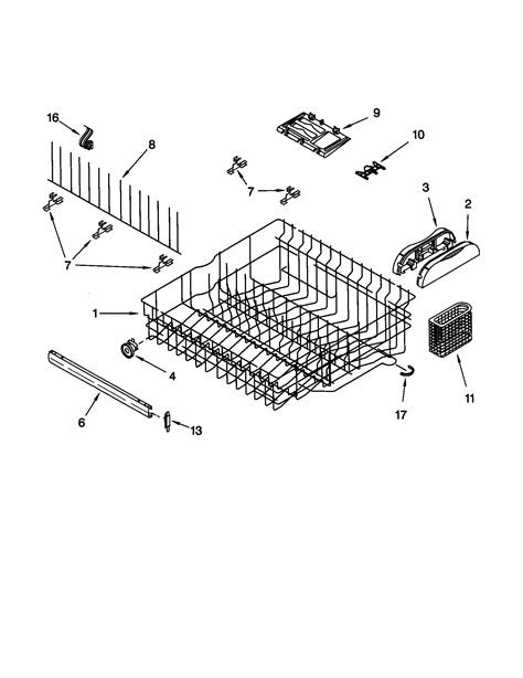 kenmore 665 dishwasher parts diagram