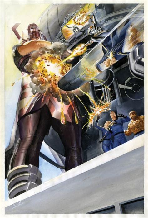 Galactus And The Fantastic Four Marvel Comics Art Silver Surfer Alex Ross