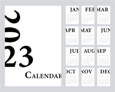 La Semana De Diseño De Plantilla De Calendario Mensual Imprimible De