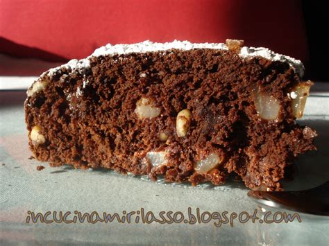 Torta pere e cioccolato senza uova. In cucina mi rilasso: Torta cioccolato e pere, senza uova!
