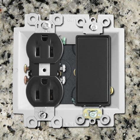 2 Gang Electrical Box Extender Raises Recessed Outlet