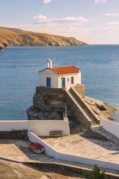 Church St Thalassini Andros Cyclades Archipelago Greece Europe