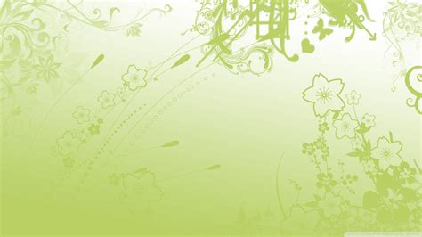Download Green Floral Minimal Wallpaper