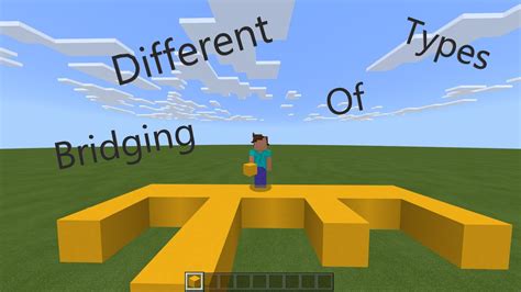 Different Types Of Bridging In Minecraft Youtube