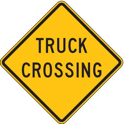 Lyle Truck Crossing Traffic Sign Sign Legend Truck Crossing Mutcd