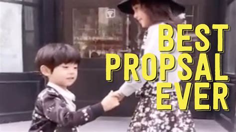I would say that the first sign that your boyfriend wants to marry you is if he doesn't balk or get uncomfortable when the topic of marriage comes up in conversation. Best Marriage Proposal EVER By A Little Boy - YouTube