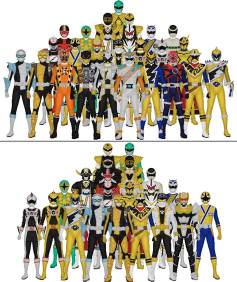 All Super Sentai And Power Rangers Sixths By Taiko554 On Deviantart