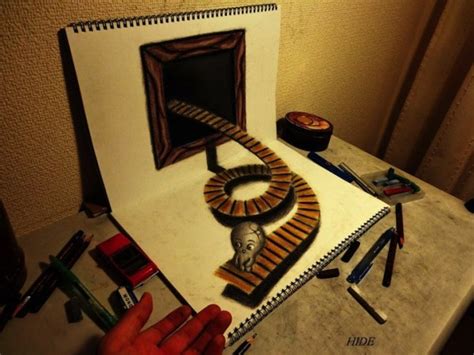 Cool 3d Anamorphic Pencil Drawings By A Young Artist In Japan