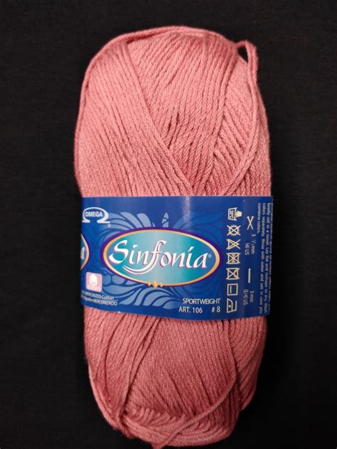 Omega Sinfonia Cotton Yarn 811 Rosa Viejo Old Pink Copper