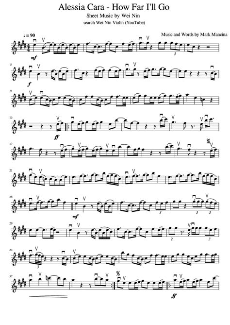See the line where the sky meets the sea, it calls me and no one knows how far it goes if the wind in my sail on the sea stays behind me one day i'll know if i go. Wei Nin Violin Studio (韋寧小提琴工作室): Alessia Cara - How Far I ...