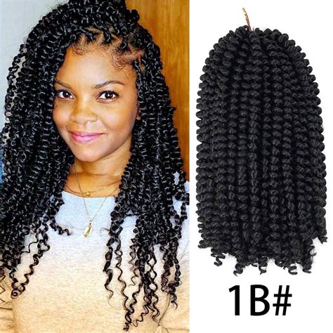 Spring Twist Crochet Senegalese Braids Hair Soft Light Weight Synthetic