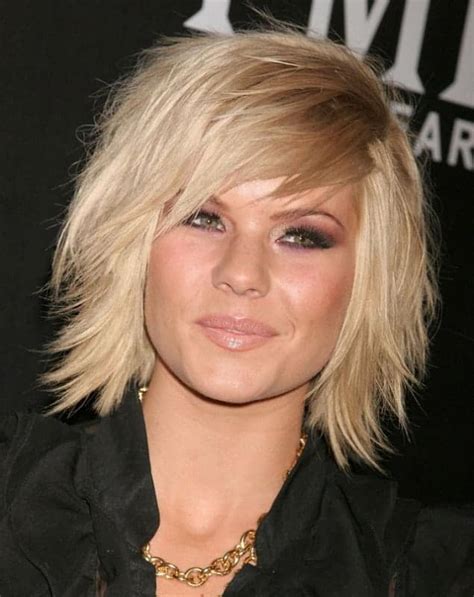 Hairstyle For Round Face With Bangs Smukertenc