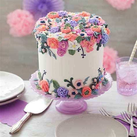 hướng dẫn cách trang trí decorating cakes with flowers bánh với hoa tự nhiên