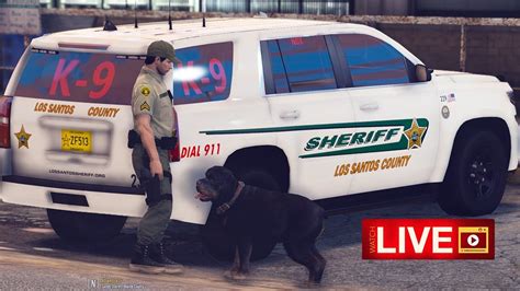 Live Stream K9 Patrol Los Santos County Gta 5 Lspdfr Youtube