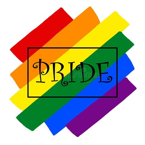 rainbow gay pride flag oblique symbol of sexual minorities prinde stock illustration
