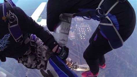 Leaping For Their Lives Terrifying New Video Shows Skydivers