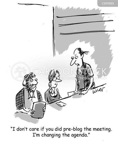 Meeting Agendas Cartoons And Comics Funny Pictures From Cartoonstock