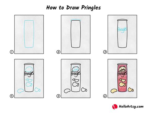 How To Draw Pringles Helloartsy