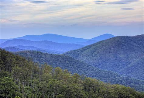Blue Ridge Mountains Of Shenandoah National Park Virginia Photograph By Brendan Reals