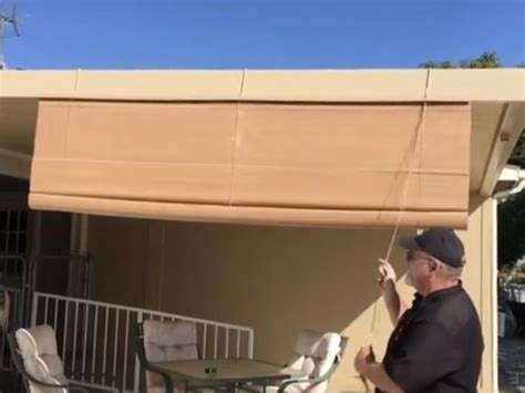 Pull down shades for privacy. Pull down shade for patio cover. Great for alumawood pull ...