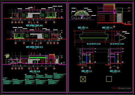 Small Coffee Shop Design Details Autocad File Dwg
