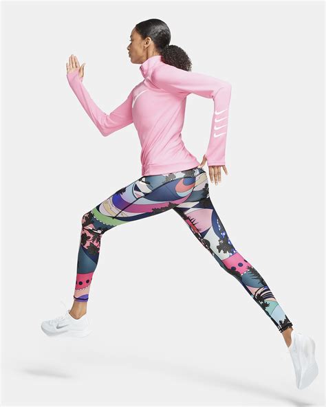 Nike Epic Luxe Icon Clash Womens Running Leggings Hyper Pinkblack