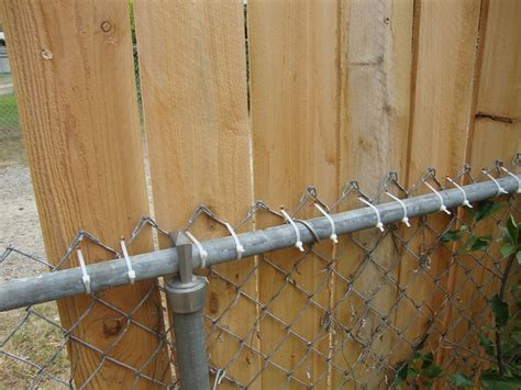 Wood Fence Over Chain Link Woodsinfo