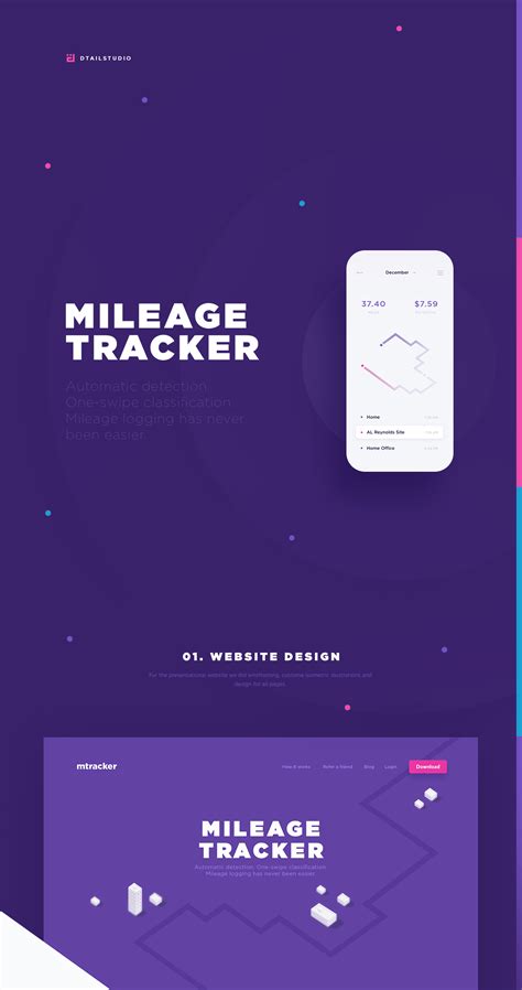 Get accurate mileage reimbursements through our mileage tracker app. Mileage Tracker - Website & Application Design on Behance