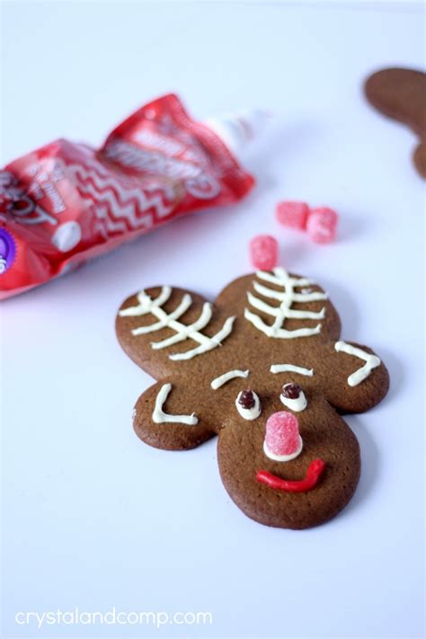 Ribbed cuffs, waist, and neckline. Reindeer Cookies