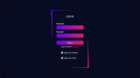 Modern Login Form Using Html And Css Html5 And Css3 Tutorial For