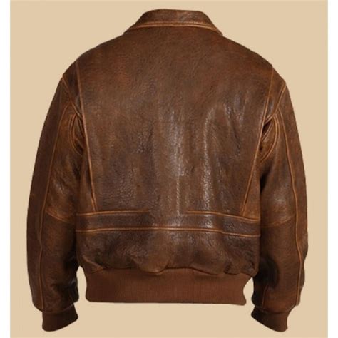 Vintage Brown Leather Bomber Jacket Ubicaciondepersonascdmxgobmx