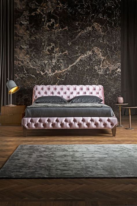 Discover The Luxury Italian Button Upholstered Velvet Bed At Juliettes