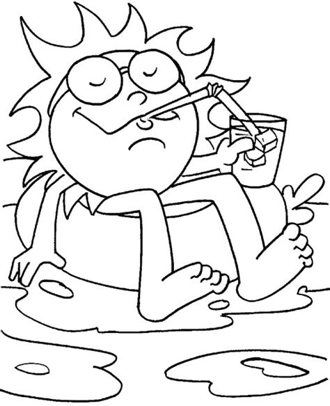 Beat the heat coloring page | Download Free Beat the heat coloring page for kids | Best Coloring