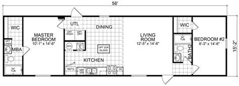 50 smart tv in each living room. Hallsburg 16 X 56 849 sqft Mobile Home | Factory Expo Home ...