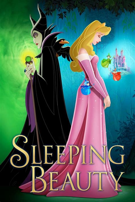 1959 Walt Disneys Sleeping Beauty Movie Poster Print Princess Aurora Phillip🍿 Ebay Sleeping