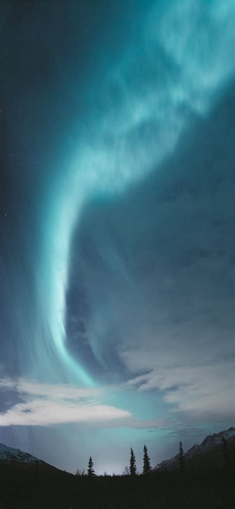 Aurora Over Alaska Iphone X Wallpapers Free Download