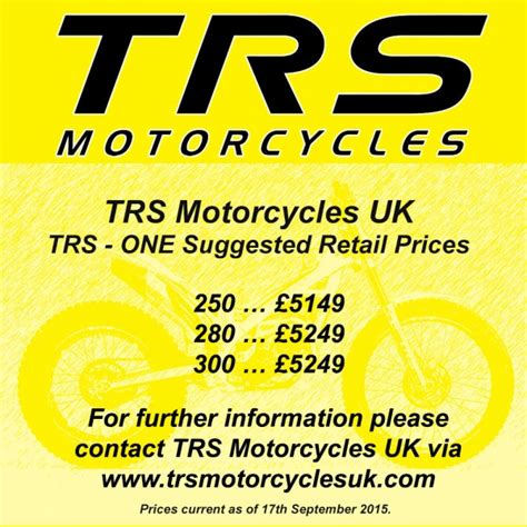 Trs Motorcycles Uk Trs Paddock Line Catalogue