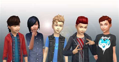 Mystufforigin Boys Hair Pack • Sims 4 Hairs Peinados De Chico Estilos