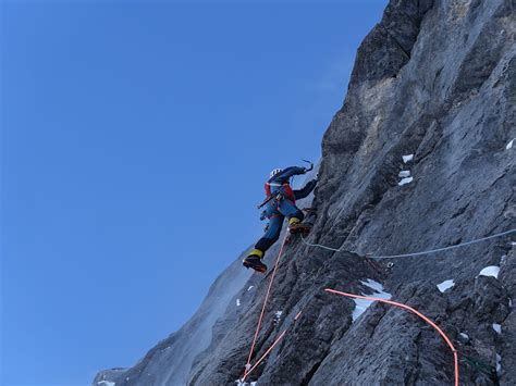 Historical First Winter Ascent On Eiger North Faces Harlin Route