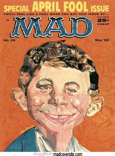 An Advertisement For The Movie Mad With A Man S Face On Top Of His Head
